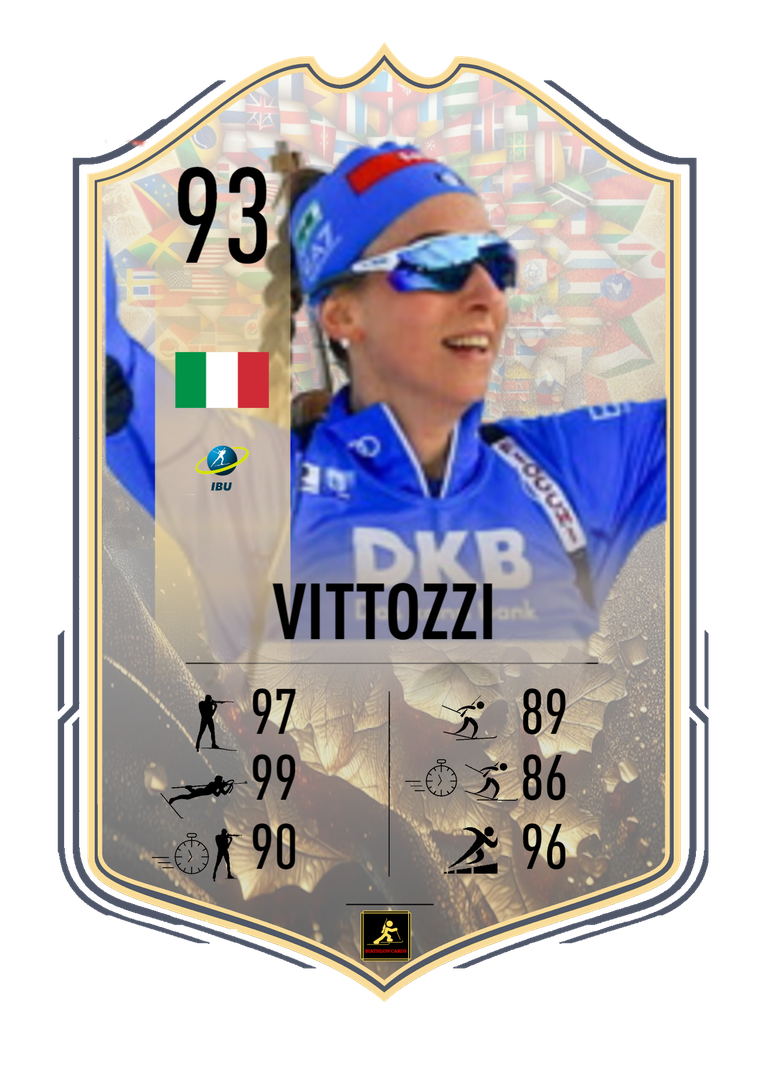 Lisa Vittozzi - Nove Mesto 2024 World Championships Star - Individual World Champion, Pursuit, Mass Start & Single Mixed Relay Runner-up- Biathlon Cards